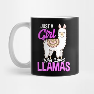 Just A Girl Who Loves Llamas Cute & Funny Lama Mug